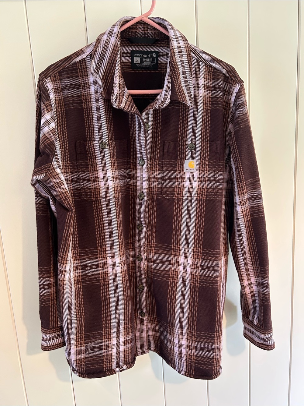 Carhartt women’s Plaid button-Up Jacket